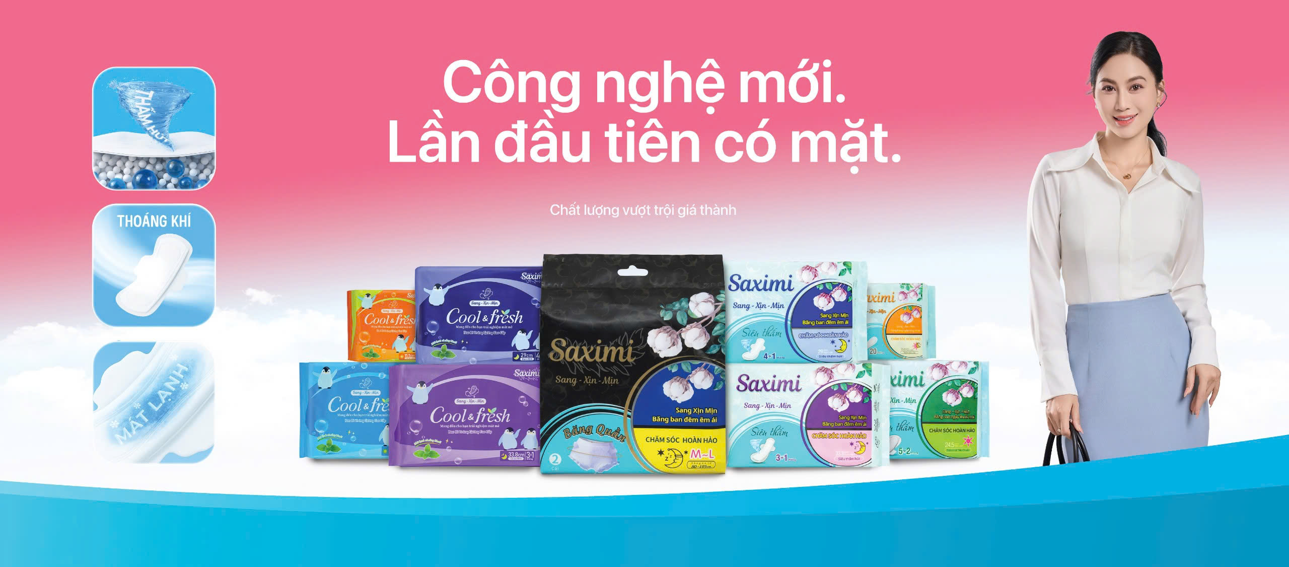 Băng vệ sinh Saximi - Sự lựa chọn hoàn hảo khi đến tháng