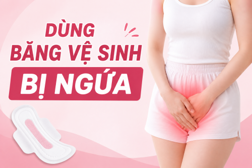 dùng băng vệ sinh bị ngứa